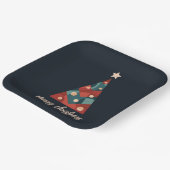 Assiettes En Carton Joyeux Noël vacances art saisonnier xmas arbre (Angulaire)