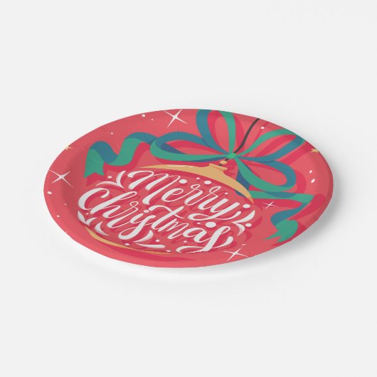 Assiettes En Carton Joyeux Noël Whimsical | Noël (Angle)