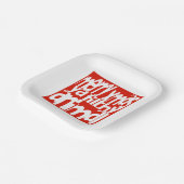 Assiettes En Carton Joyeux Noël Ya Fileux Plaque de papier animal (Angulaire)