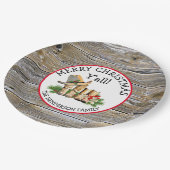 Assiettes En Carton Joyeux Noël Y'all Country et Western Rustic (Angle)