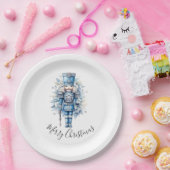 Assiettes En Carton Joyeux Noir Bleu Nutcracker (Fête)