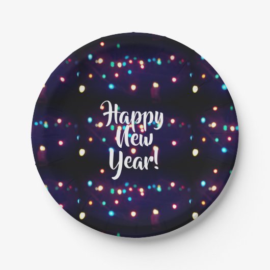 Assiettes En Carton Joyeux Nouvel An Fêtes (Devant)