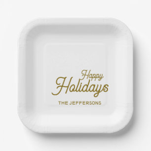 Assiettes En Carton Joyeux Nouvel An Joyeux Noël Famille Saisonnière