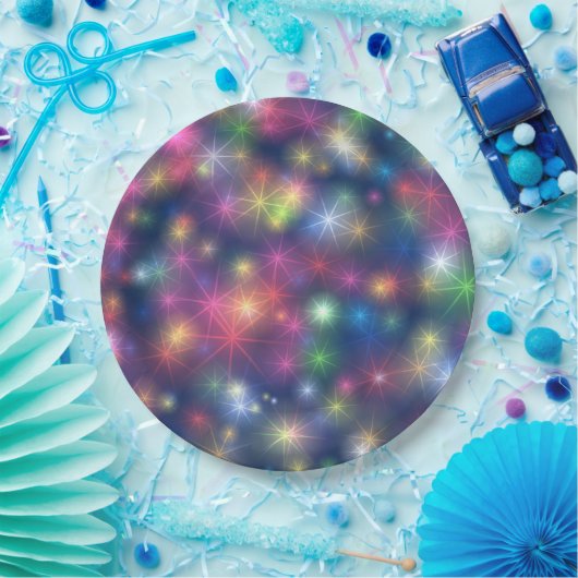 Assiettes En Carton Joyeux Nouvel An Joyeux Noël Parties scintillant É (Fête)