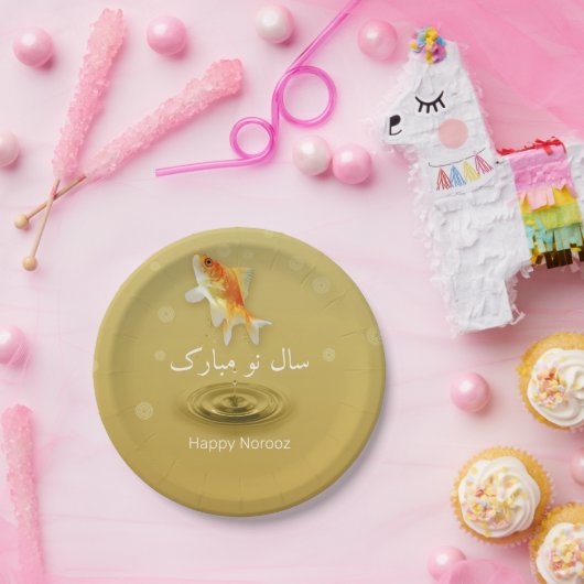 Assiettes En Carton Joyeux Nouvel An perse Poisson Norooz (Fête)