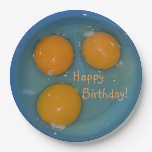 Assiettes En Carton Joyeux Oeuf d'anniversaire
