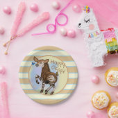 Assiettes En Carton Joyeux Okapi ! (Fête)
