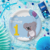 Assiettes En Carton Joyeux Ours d'anniversaire (Fête)