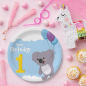 Assiettes En Carton Joyeux Ours d'anniversaire (Fête)