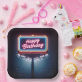 Assiettes En Carton Joyeux panneau d'affichage d'anniversaire (Fête)