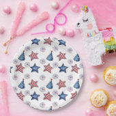 Assiettes En Carton Joyeux papier Motif 4 juillet Parti mignon (Fête)