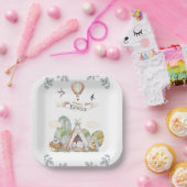 Assiettes En Carton Joyeux Pâques mignon Boho Rustique Anniversaire de (Fête)