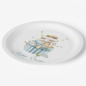 Assiettes En Carton Joyeux Pâques Pastel Oeufs Plaque de papier (Angle)