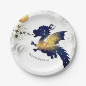 Assiettes En Carton Joyeux Pastel Dragon Anniversaire (Devant)