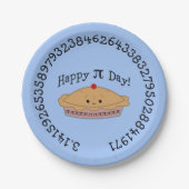 Assiettes En Carton Joyeux Pi Day Pie (Devant)