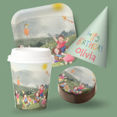 Assiettes En Carton Joyeux pique-nique modifiable Anniversaire Jardin