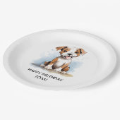 Assiettes En Carton Joyeux Pitbull Pit Bull Terrier Chien (Angle)