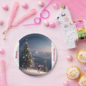 Assiettes En Carton Joyeux Plaque en papier de Noël | Festive (Fête)