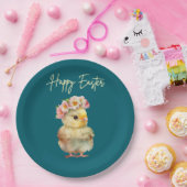 Assiettes En Carton Joyeux poussin de Pâques (Fête)