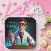 Assiettes En Carton Joyeux scientifique anniversaire (Fête)