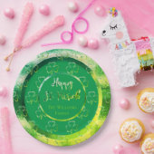 Assiettes En Carton Joyeux St. Patrick Shamrock Green Clovers Irlandai (Fête)