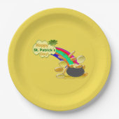 Assiettes En Carton Joyeux St. Patrick's Day Pot of Gold (Devant)