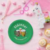 Assiettes En Carton JOYEUX ST PATRICK'S DAY Sláinte Beers (Fête)