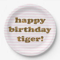 Joyeux tigre d'anniversaire ! Impression de tigre