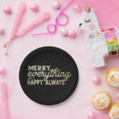 Assiettes En Carton Joyeux tout & un Joyeux Fête toujours Vacances (Fête)