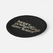 Assiettes En Carton Joyeux tout & un Joyeux Fête toujours Vacances (Angle)