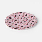 Assiettes En Carton Joyeux Valentines Day American Pit Bull Terriers (Angle)