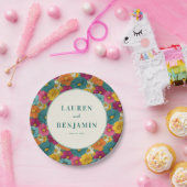 Assiettes En Carton Joyful Floral Mosaic (Fête)