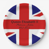 Assiettes En Carton Jubilé de platine. (Devant)