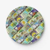 Assiettes En Carton Judaïque 12 Tribus D'Israël Art Imprimer (Devant)