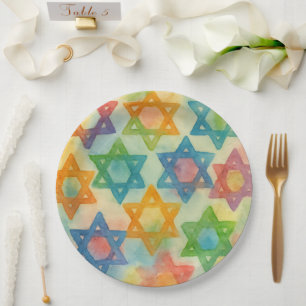 Assiettes En Carton Judaïque - Plaques en papier personnalisables - Et