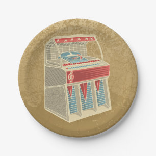 Assiettes En Carton Juke-box