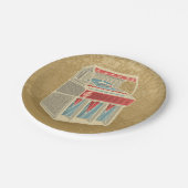 Assiettes En Carton Juke-box (Angle)