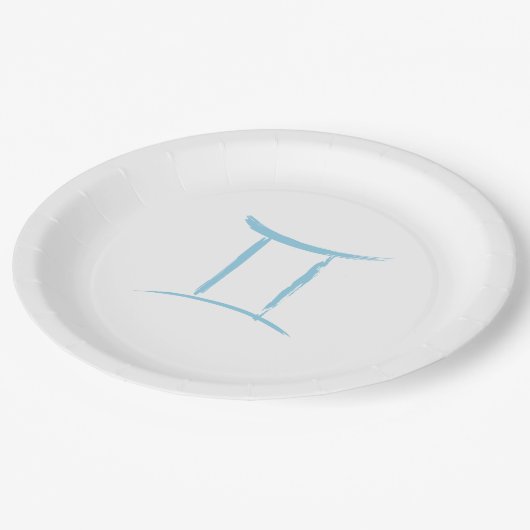 Assiettes En Carton Jumeaux GEMINI Mai Juin Zodiaque Astrologie Annive (Angle)