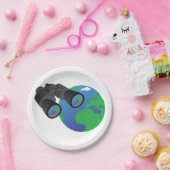 Assiettes En Carton Jumelles Et Plaques De Papier Terre (Fête)