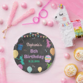 Assiettes En Carton Jump Birthday Chalkboard Kid Trampoline Party (Fête)