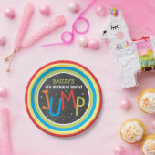 Assiettes En Carton Jump Party Trampoline Party Papier Plaque de monta (Fête)