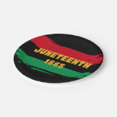 Assiettes En Carton Juneteenth (Angle)