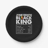 Assiettes En Carton Junetten Black King Faits nutritionnels Melanin (Devant)