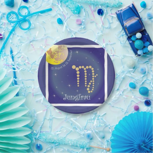 Assiettes En Carton Jungfrau 23. Août bis 23. Septembre / Teller (Fête)