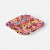 Assiettes En Carton Jungle (Angulaire)