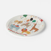 Assiettes En Carton Jungle Animal 2ème anniversaire (Angle)