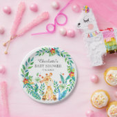 Assiettes En Carton Jungle Giraffe Baby shower 7" Plaque (Fête)