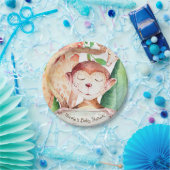 Assiettes En Carton Jungle Monkey & Giraffe Baby shower Party Custom (Fête)