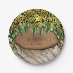 Assiettes En Carton JUNGLE PARTY Gold Glam Poster de animal