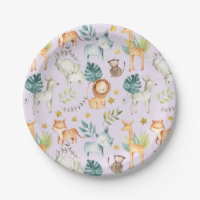 Jungle safari animaux violet fille 2e anniversaire